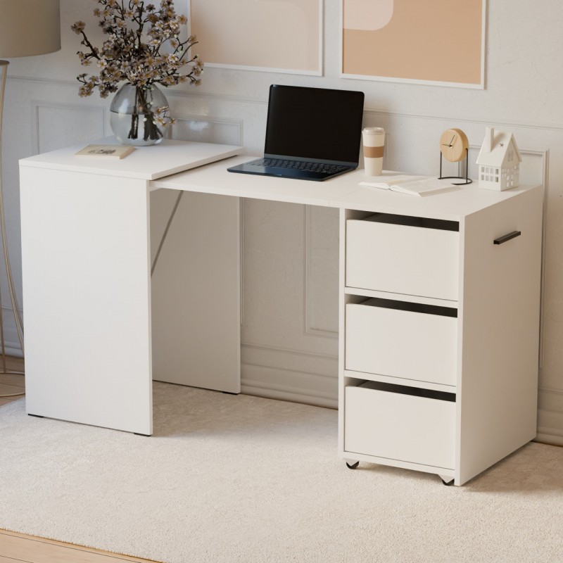 Письмовий стіл тумба Неман РОЛІН Білий