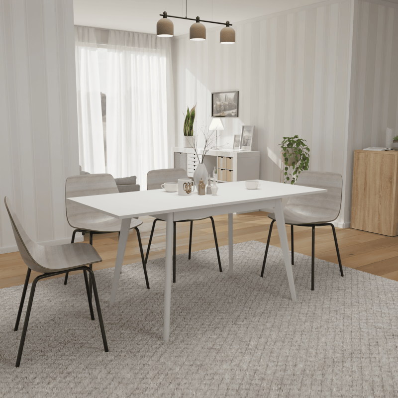 Розкладний стіл Неман БОН 1180х680 Білий/Білий