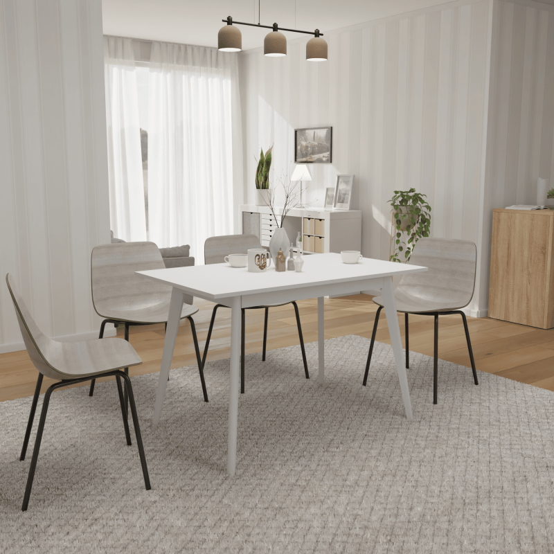 Розкладний стіл Неман БОН 1180х680 Білий/Білий