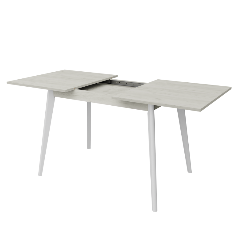 Розкладний стіл Неман БОН 1180х680 Дуб крафт білий/Білий