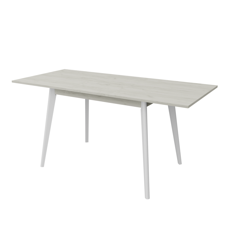 Розкладний стіл Неман БОН 1180х680 Дуб крафт білий/Білий