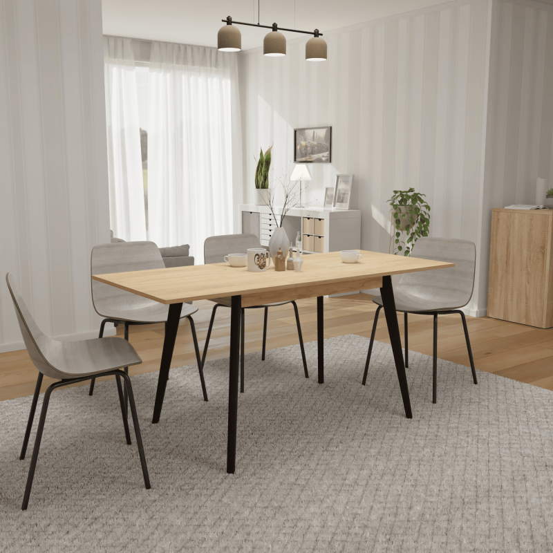 Розкладний стіл Неман БОН 1180х680 Дуб крафт золотий/Венге