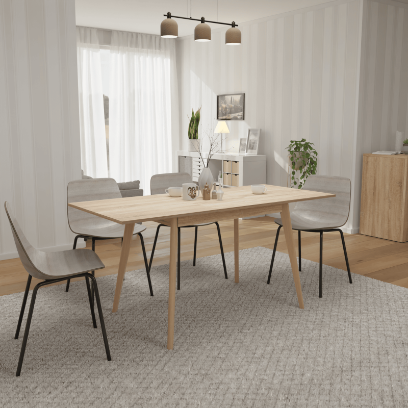 Розкладний стіл Неман БОН 1180х680 Дуб сонома/Лак