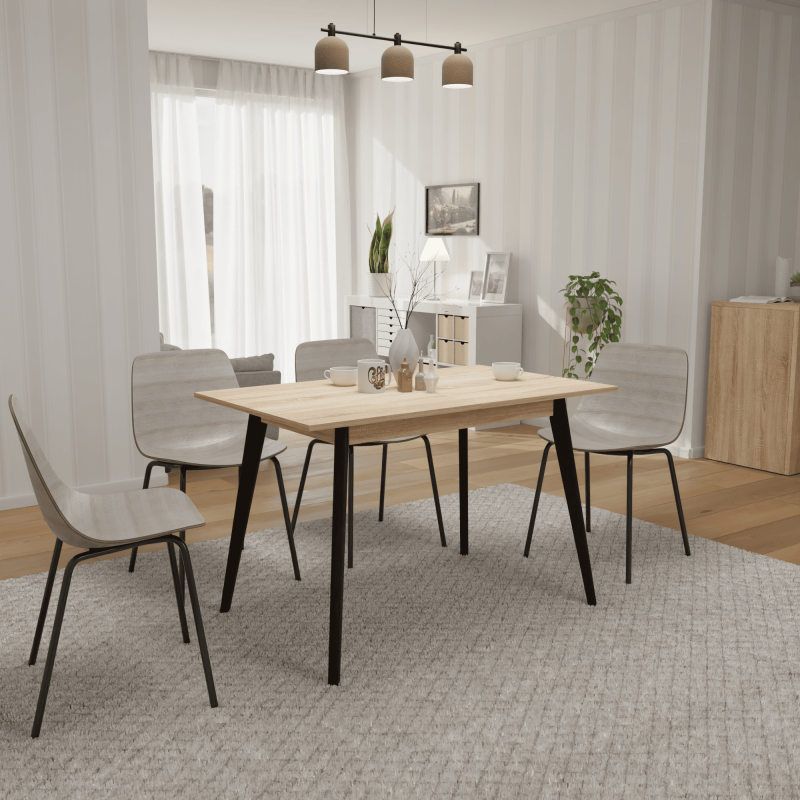 Розкладний стіл Неман БОН 1180х680 Дуб сонома/Венге