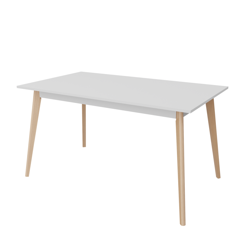 Розкладний стіл Неман БОН 1380х780 Білий/Лак