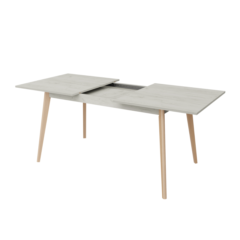 Розкладний стіл Неман БОН 1380х780 Дуб крафт білий/Лак