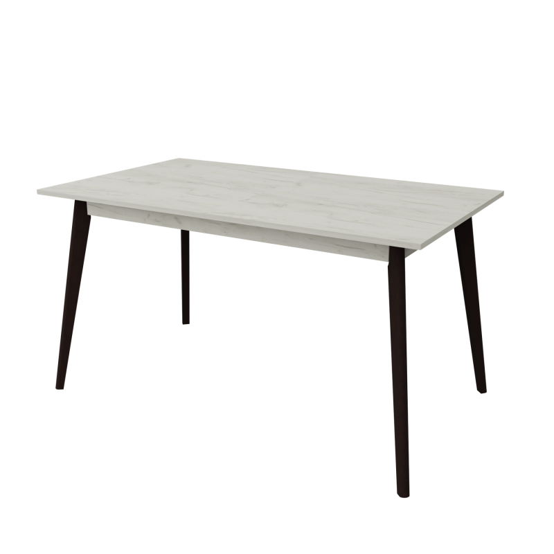 Розкладний стіл Неман БОН 1380х780 Дуб крафт білий/Венге