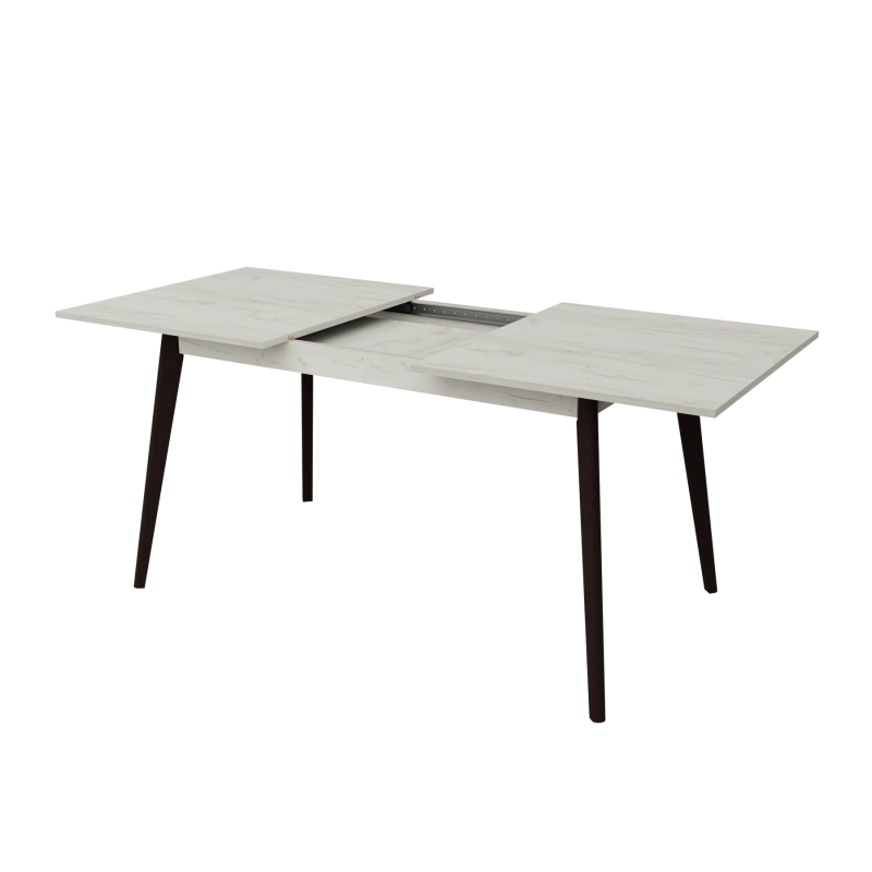 Розкладний стіл Неман БОН 1380х780 Дуб крафт білий/Венге