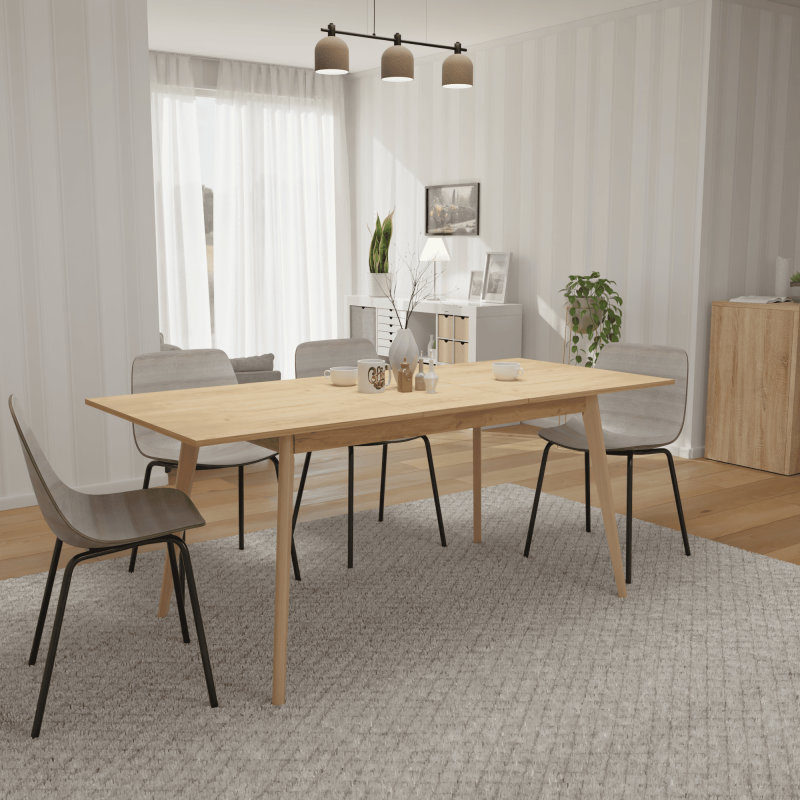 Розкладний стіл Неман БОН 1380х780 Дуб крафт золотий/Лак