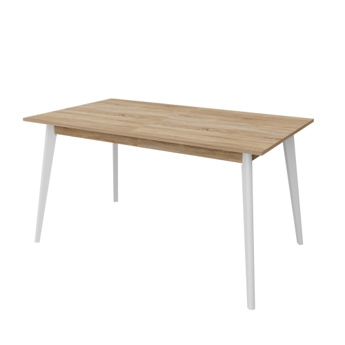 Розкладний стіл Неман БОН 1380х780 Дуб сонома/Білий