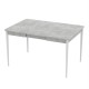 Розсувний стіл Неман МОНО квадрат Бетон/Білий