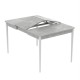 Розсувний стіл Неман МОНО квадрат Бетон/Білий