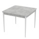 Розсувний стіл Неман МОНО квадрат Бетон/Білий