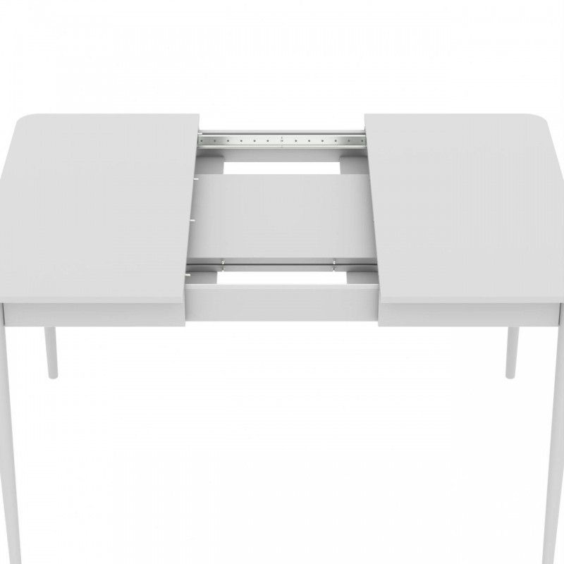 Розсувний стіл Неман МОНО квадрат Білий/Білий