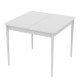 Розсувний стіл Неман МОНО квадрат Білий/Білий