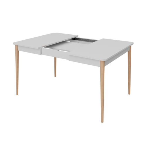 Розсувний стіл Неман МОНО квадрат Білий/Лак