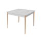 Розсувний стіл Неман МОНО квадрат Білий/Лак