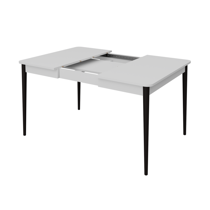 Розсувний стіл Неман МОНО квадрат Білий/Венге