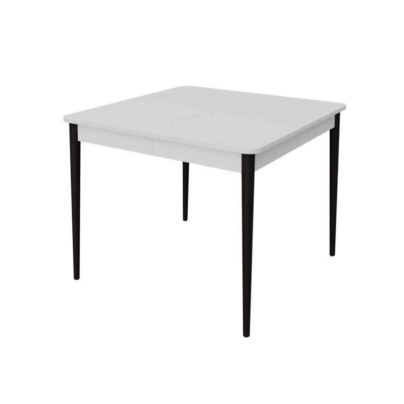 Розсувний стіл Неман МОНО квадрат Білий/Венге
