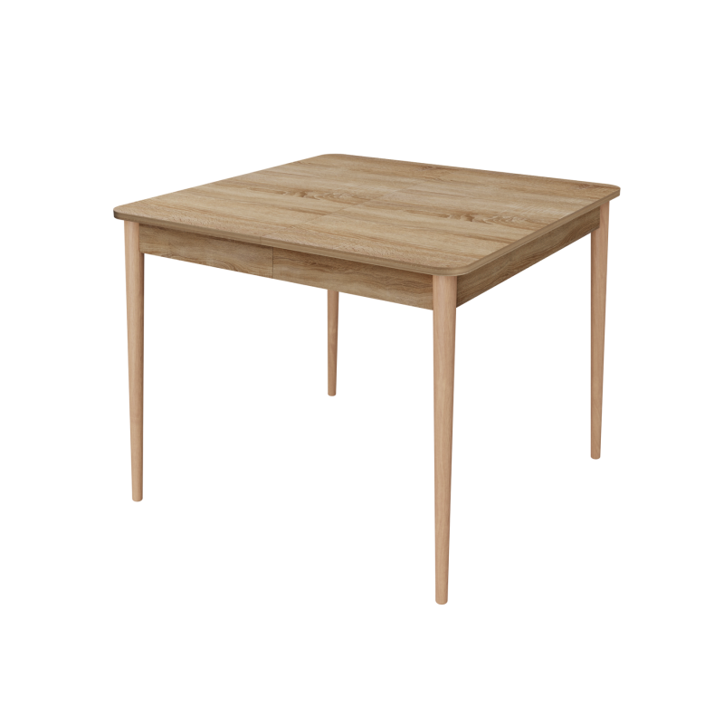 Розсувний стіл Неман МОНО квадрат Дуб сонома/Лак