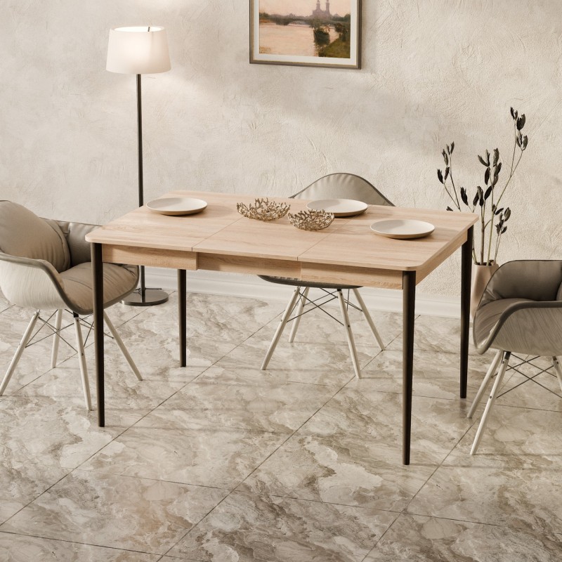 Розсувний стіл Неман МОНО квадрат Дуб сонома/Венге