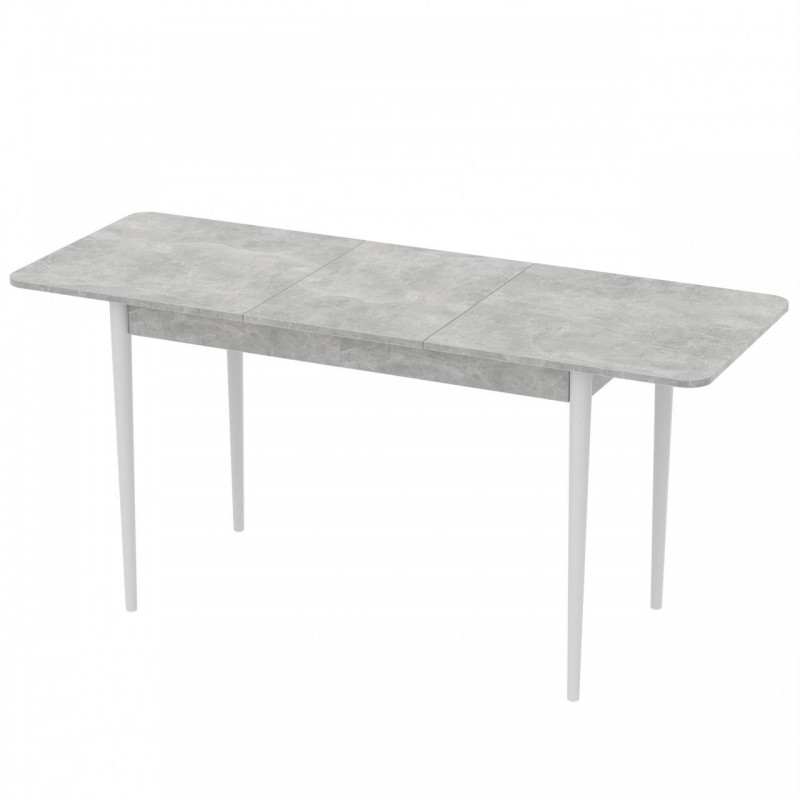 Розсувний стіл Неман МОНО прямокутний Бетон/Білий
