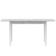 Розсувний стіл Неман МОНО прямокутний Бетон/Білий