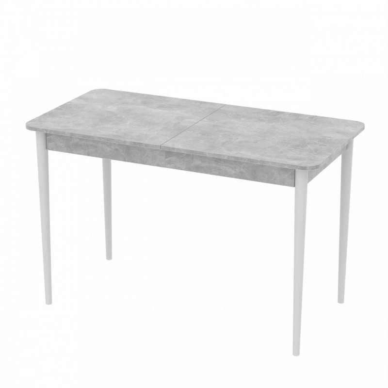 Розсувний стіл Неман МОНО прямокутний Бетон/Білий
