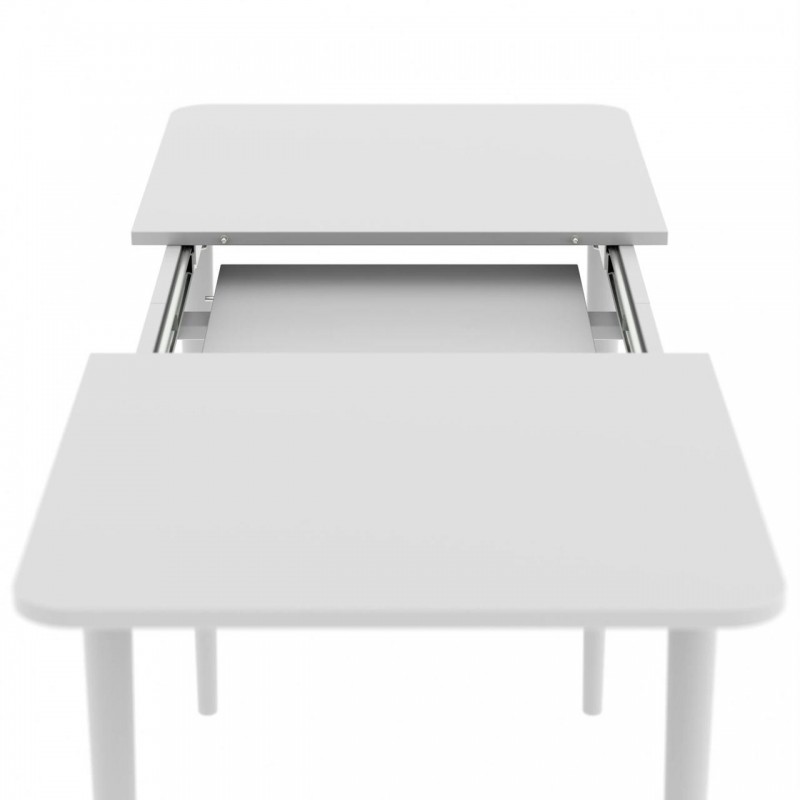 Розсувний стіл Неман МОНО прямокутний Білий/Білий