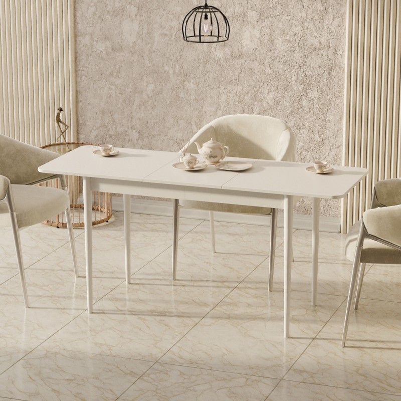 Розсувний стіл Неман МОНО прямокутний Білий/Білий