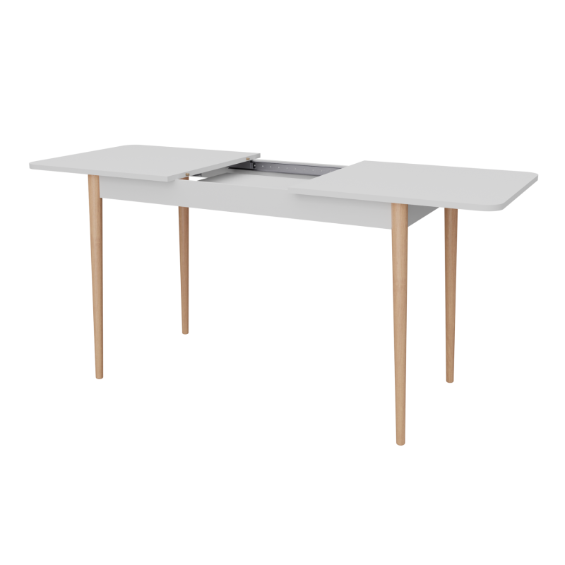 Розсувний стіл Неман МОНО прямокутний Білий/Лак