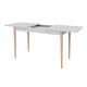 Розсувний стіл Неман МОНО прямокутний Білий/Лак