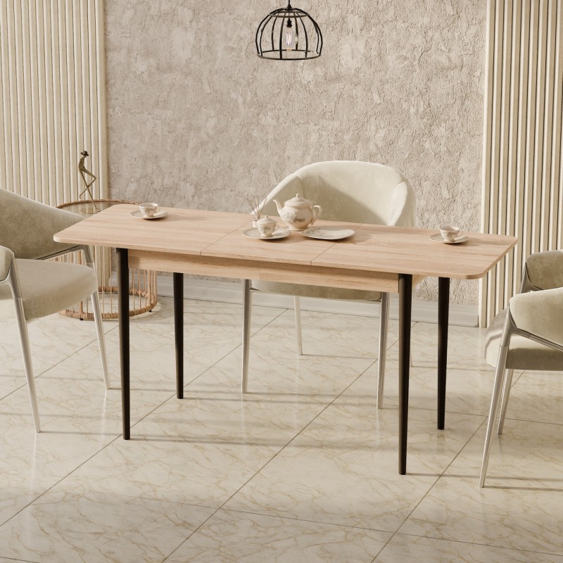 Розсувний стіл Неман МОНО прямокутний Дуб сонома/Венге