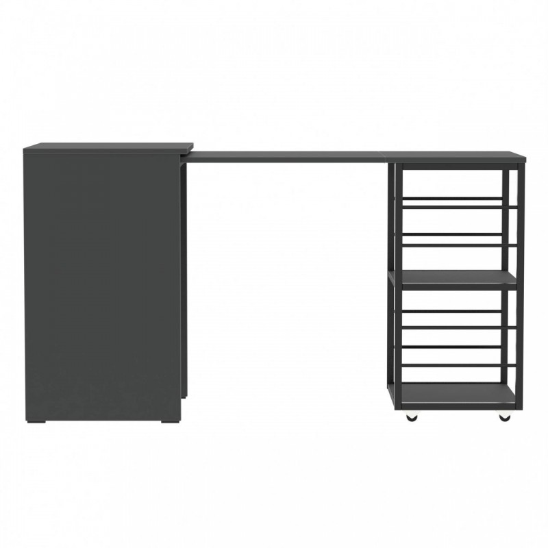 Розсувний стіл тумба ДОЛІН Антрацит