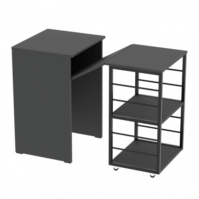 Розсувний стіл тумба ДОЛІН Антрацит