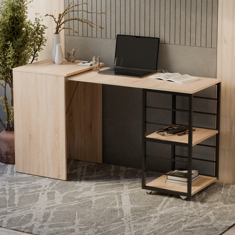 Розсувний стіл тумба Неман ДОЛІН Дуб сонома