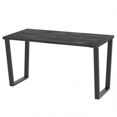 Стіл обідній лофт Неман ГАРТ 1380x675 Вугільний камінь/Чорний