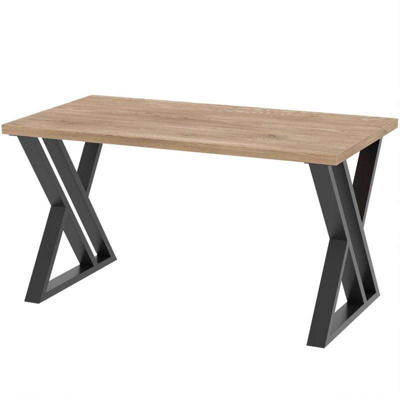 Стіл обідній лофт Неман ГЕРКУЛЕС 1180x600 Дуб кремона торро/Чорний