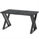 Стіл обідній лофт Неман ГЕРКУЛЕС 1180x600 Вугільний камінь/Чорний