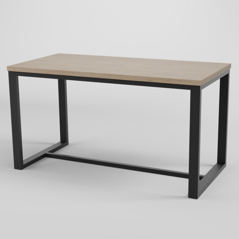 Стіл обідній лофт Неман ЛОРД 1180x600 Дуб кремона торро/Чорний
