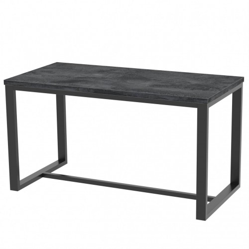 Стіл обідній лофт Неман ЛОРД 1180x600 Вугільний камінь/Чорний