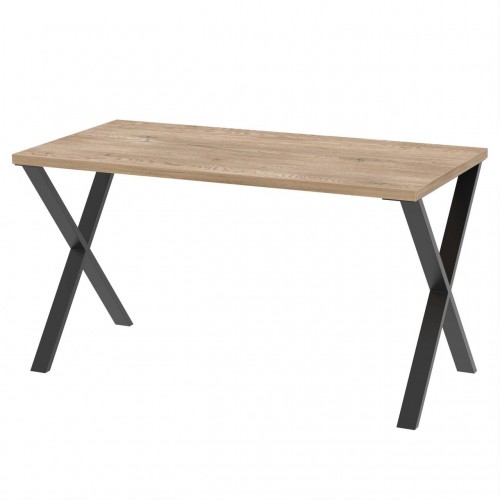 Стіл обідній лофт Неман ПЕРС 1380x675 Дуб кремона торро/Чорний