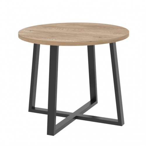 Стіл обідній лофт Неман ПРОУН D900 Дуб кремона торро/Чорний