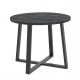 Стіл обідній лофт Неман ПРОУН D900 Вугільний камінь/Чорний