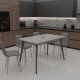 Стіл обідній Неман БОН 1180х680 Бетон/Сірий