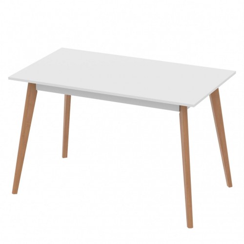 Стіл обідній Неман БОН 1180х680 Білий/Вільха