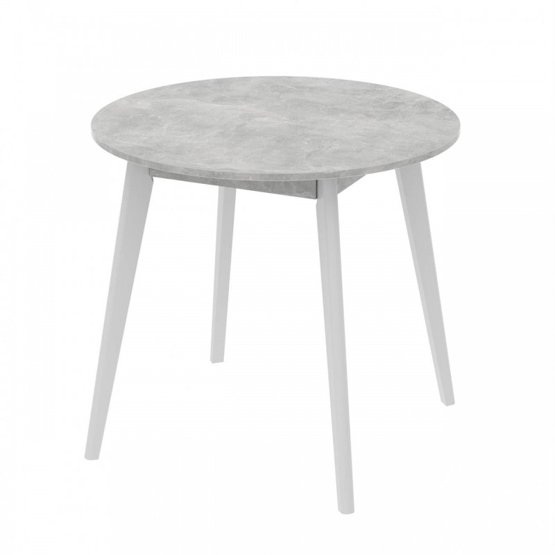 Стіл обідній Неман БОН 880х880 Бетон/Білий