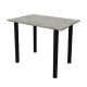 Стіл обідній Неман ЯРЛ 1380х675 Бетон/Чорний