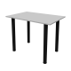 Стіл обідній Неман ЯРЛ 1380х675 Білий/Чорний