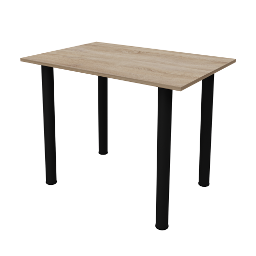 Стіл обідній Неман ЯРЛ 1380х675 Дуб сонома/Чорний